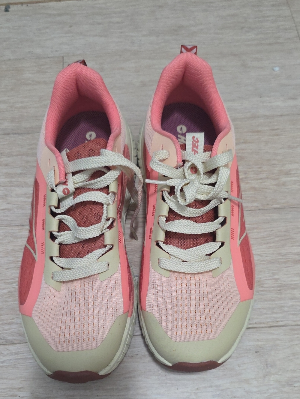 Hi-Tec Women's Pink and Coral Athletic Sneakers
